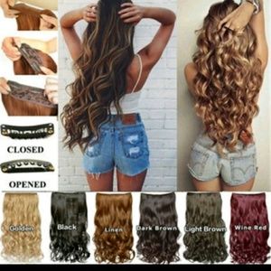 Gorgeous full honey blonde 1 piece extensions